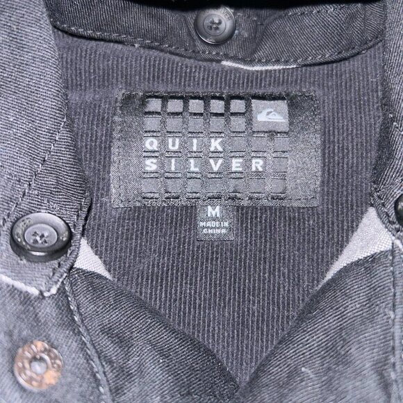 Quiksilver Surf Mens Black Hooded Detroit Jacket Size Medium - Picture 3 of 5